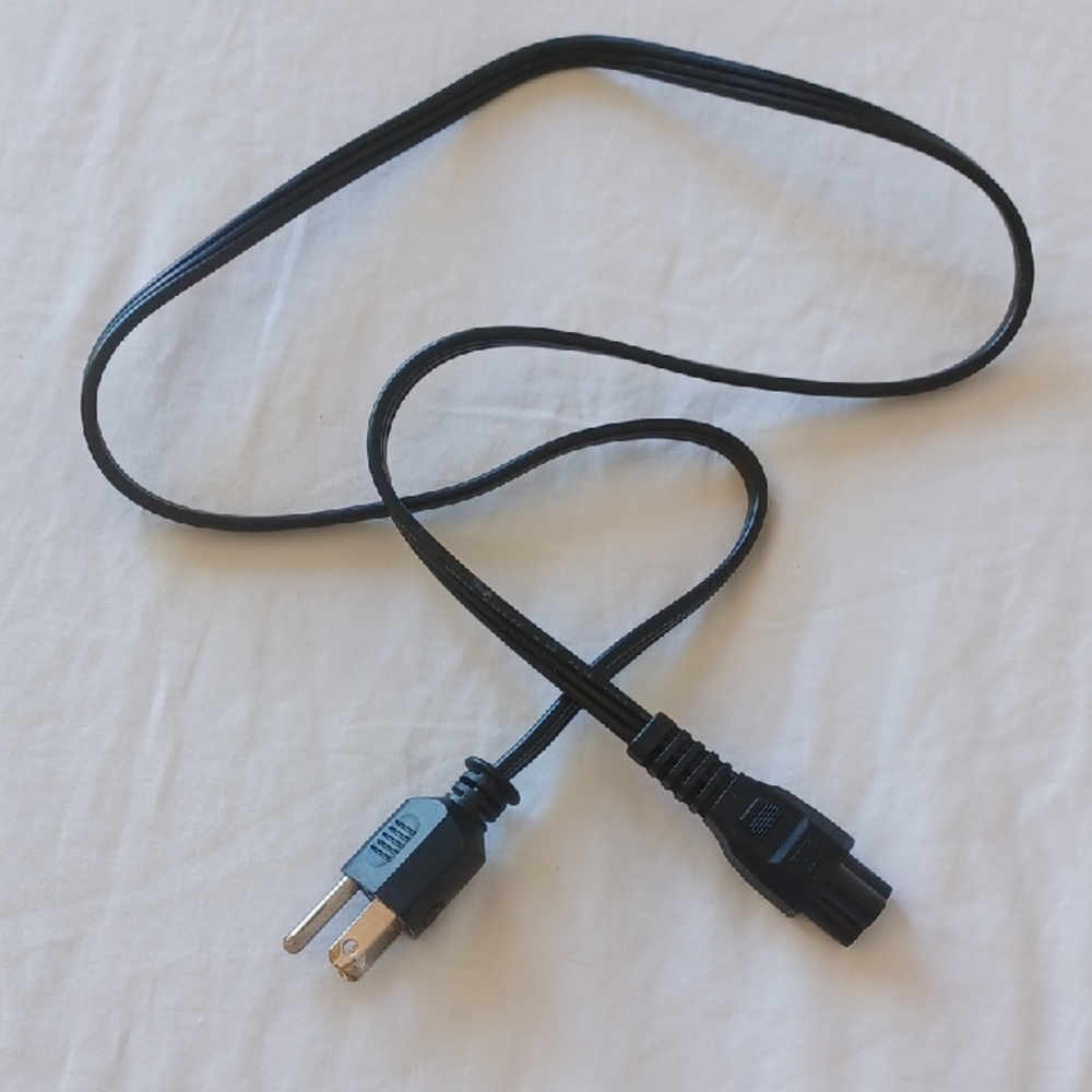 AC Power Cord Cable for Printer Laptop Notebook TV 110V 3 Prong Black 3 ft NWOT